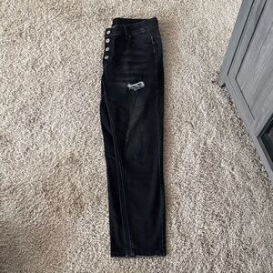 Stylish Black Distressed Women Jeans